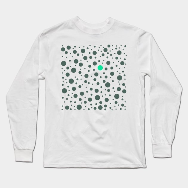 Dot Green, different adds flavour Long Sleeve T-Shirt by DigitalSolo